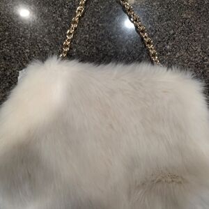 H&M Faux Fur Clutch Bag